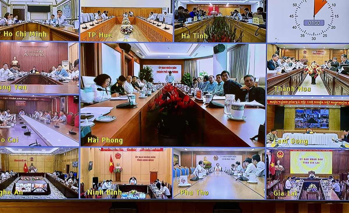 Đại diện các địa phương, cơ quan, doanh nghiệp dự và phát biểu tại phiên họp. Ảnh: VGP/Nhật Bắc