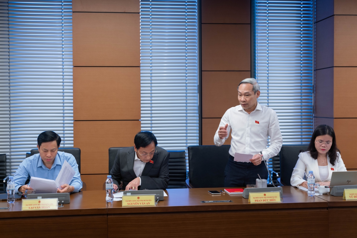 Đại biểu Quốc hội&nbsp;Phan Đức Hiếu phát biểu ý kiến. Ảnh: Quốc hội.