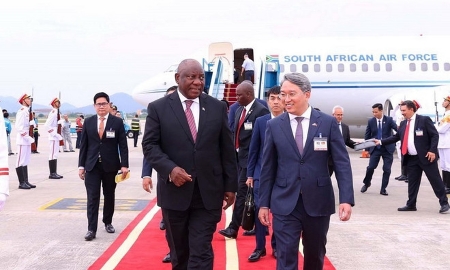 Tổng thống Nam Phi Matamela Cyril Ramaphosa đến Hà Nội, bắt đầu thăm Việt Nam