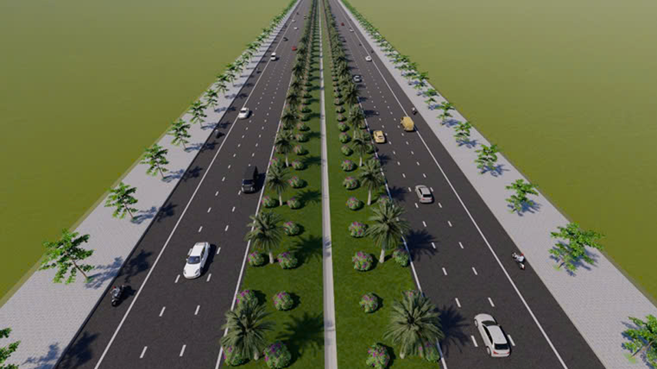 Phối cảnh dự án tuyến đường trục cảnh quan kết nối Nam Định - Hoa Lư 