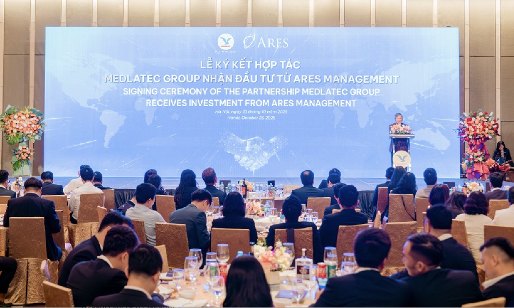 Toàn cảnh Lễ ký kết hợp tác Medlatec Group nhận đầu từ ARES MANAGEMENT.