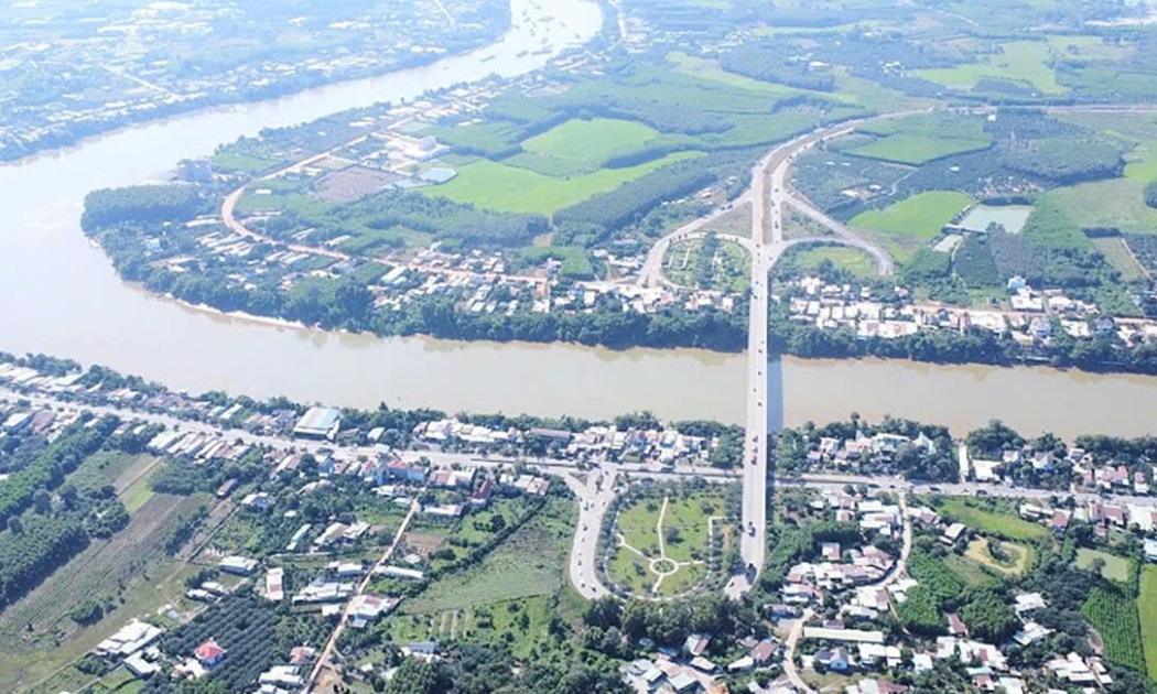 Dự án đường Vành đai 4 TP.Hồ Chí Minh đoạn qua địa phận tỉnh Đồng Nai có chiều dài hơn 46 km bao gồm cầu Thủ Biên. Ảnh: baodongnai