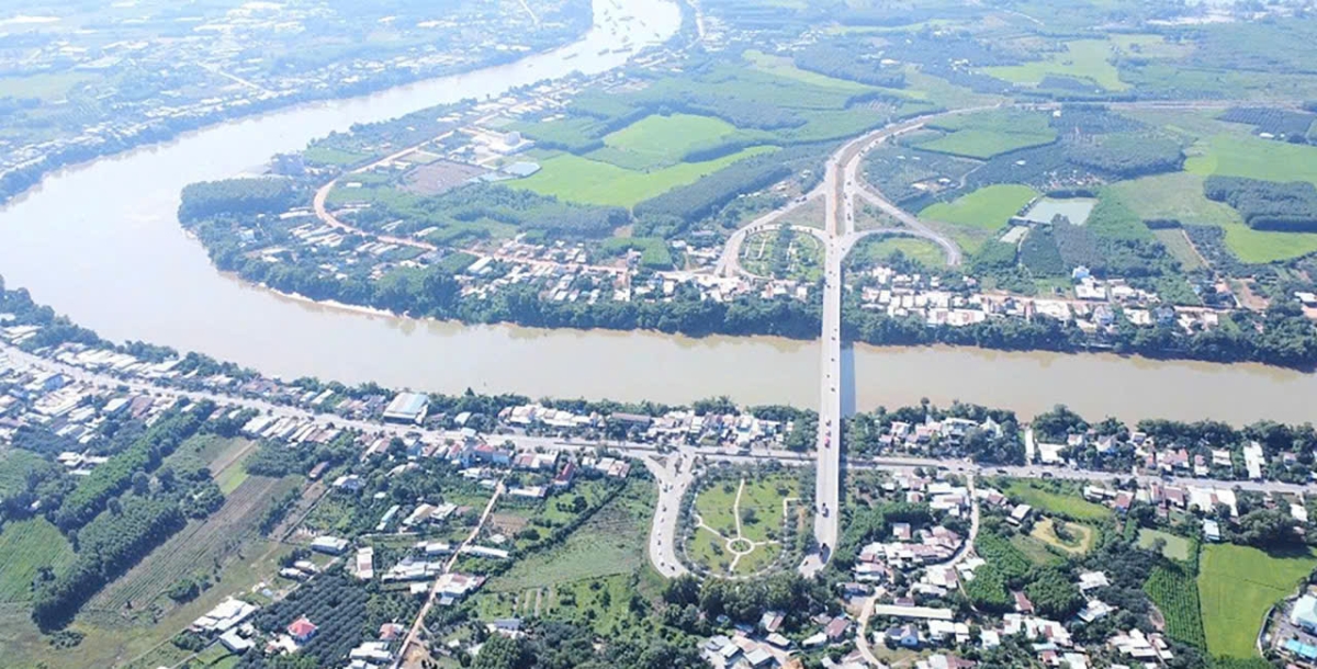 Dự án đường Vành đai 4 TP.Hồ Chí Minh đoạn qua địa phận tỉnh Đồng Nai có chiều dài hơn 46 km bao gồm cầu Thủ Biên. Ảnh: baodongnai