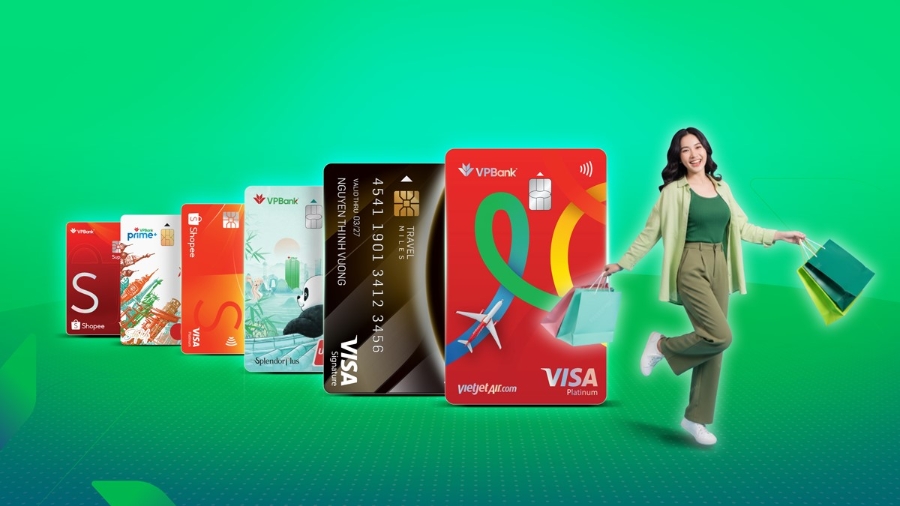 Khách hàng mở thẻ VPBank YOJO (thẻ đồng thương hiệu VPBank - Vietjet Air) được tặng ngay 3.000 SkyPoint (khi chi tiêu từ 3 giao dịch, đạt từ 3.000.000 đồng trong 30 ngày đầu mở thẻ).