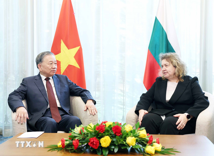 Hai nhà lãnh đạo nhất trí rằng hợp tác nghị viện là một trụ cột quan trọng trong quan hệ Đối tác chiến lược giữa hai nước. Ảnh: TTXVN