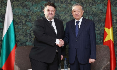Tổng Bí thư Tô Lâm gặp đại diện cộng đồng doanh nghiệp và đại diện các đảng cánh tả tại Bulgaria