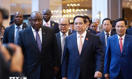 Thủ tướng Phạm Minh Chính và Tổng thống Nam Phi dự Diễn đàn doanh nghiệp Việt Nam – Nam Phi