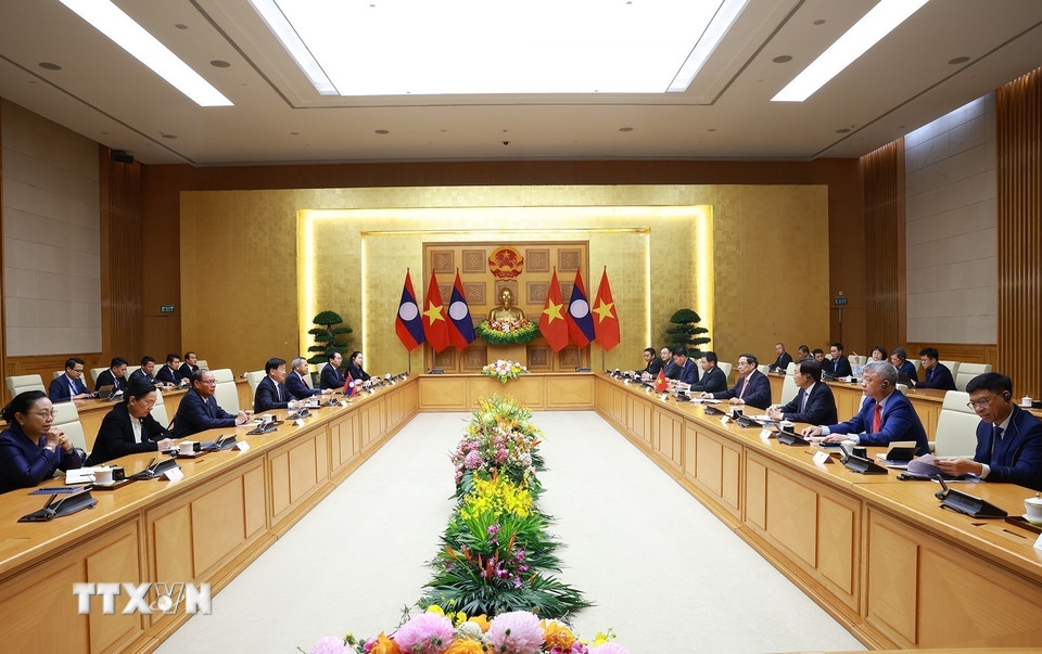 Quang cảnh buổi hội kiến. Ảnh: TTXVN