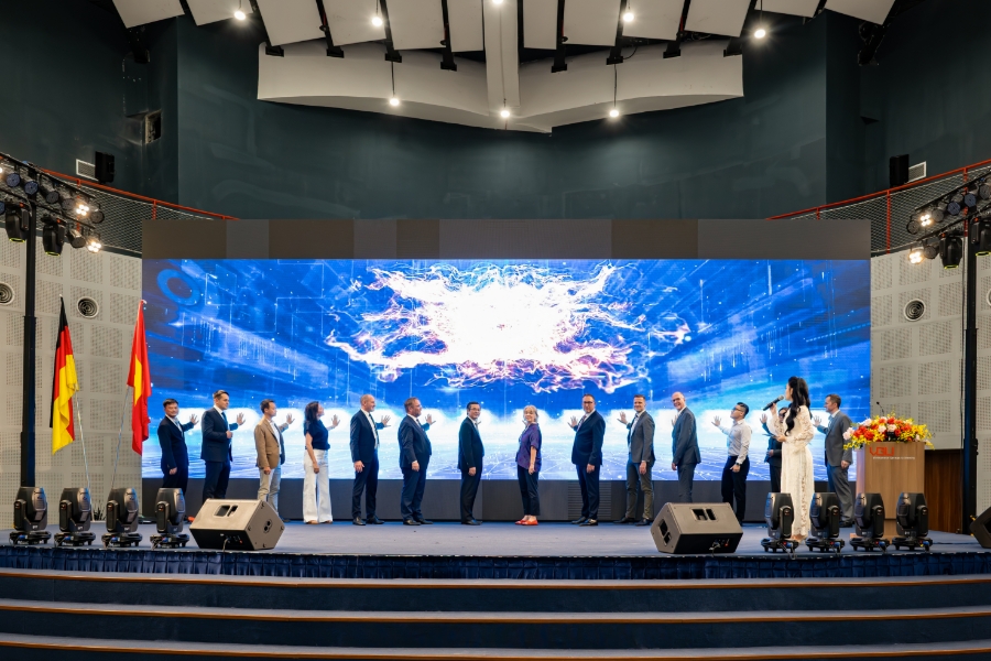 Lễ nhấn nút khởi động Trung tâm Hydrogen xanh Việt Nam. Ảnh GIZ.