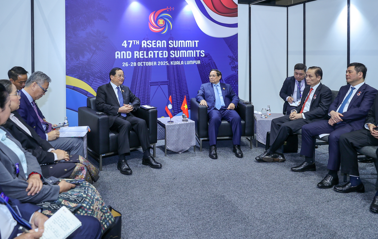 Hai Thủ tướng nhất trí phối hợp chặt chẽ, triển khai hiệu quả các thỏa thuận cấp cao hai nước - Ảnh: VGP