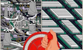 Kinh tế Mỹ tăng trưởng nhờ AI, nhưng công nghiệp truyền thống bị bỏ lại. Ảnh minh họa