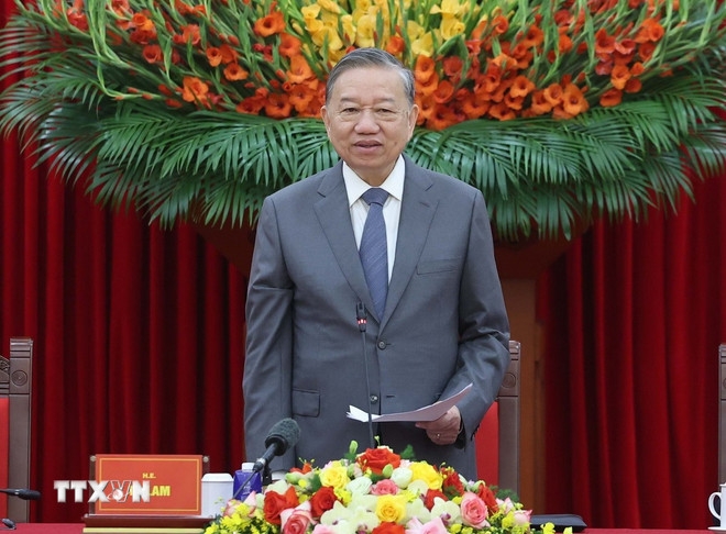 Tổng Bí thư Tô Lâm sẽ thăm chính thức&nbsp;Liên hiệp Vương quốc Anh và Bắc Ireland từ ngày 28-30/10/2025 theo lời mời của Thủ tướng Keir Starmer. Ảnh: TTXVN.