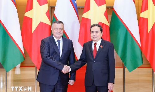 Chủ tịch Quốc hội Trần Thanh Mẫn tiếp Chủ tịch Hạ viện Uzbekistan Nuriddin Ismoilov