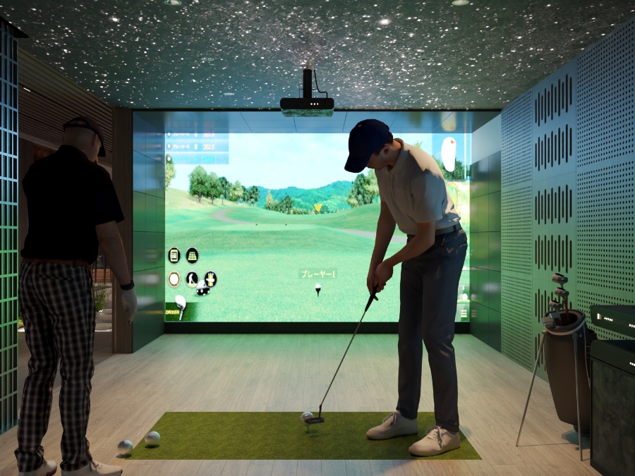 Phòng tập golf.