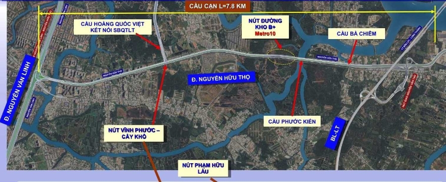 Trục đường Bắc - Nam và nhiều công trình hạ tầng trọng điểm mở đường cho khu Nam bứt phá.