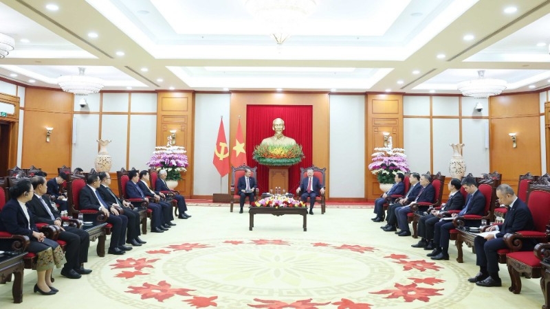 Quang cảnh buổi tiếp. Ảnh: TTXVN