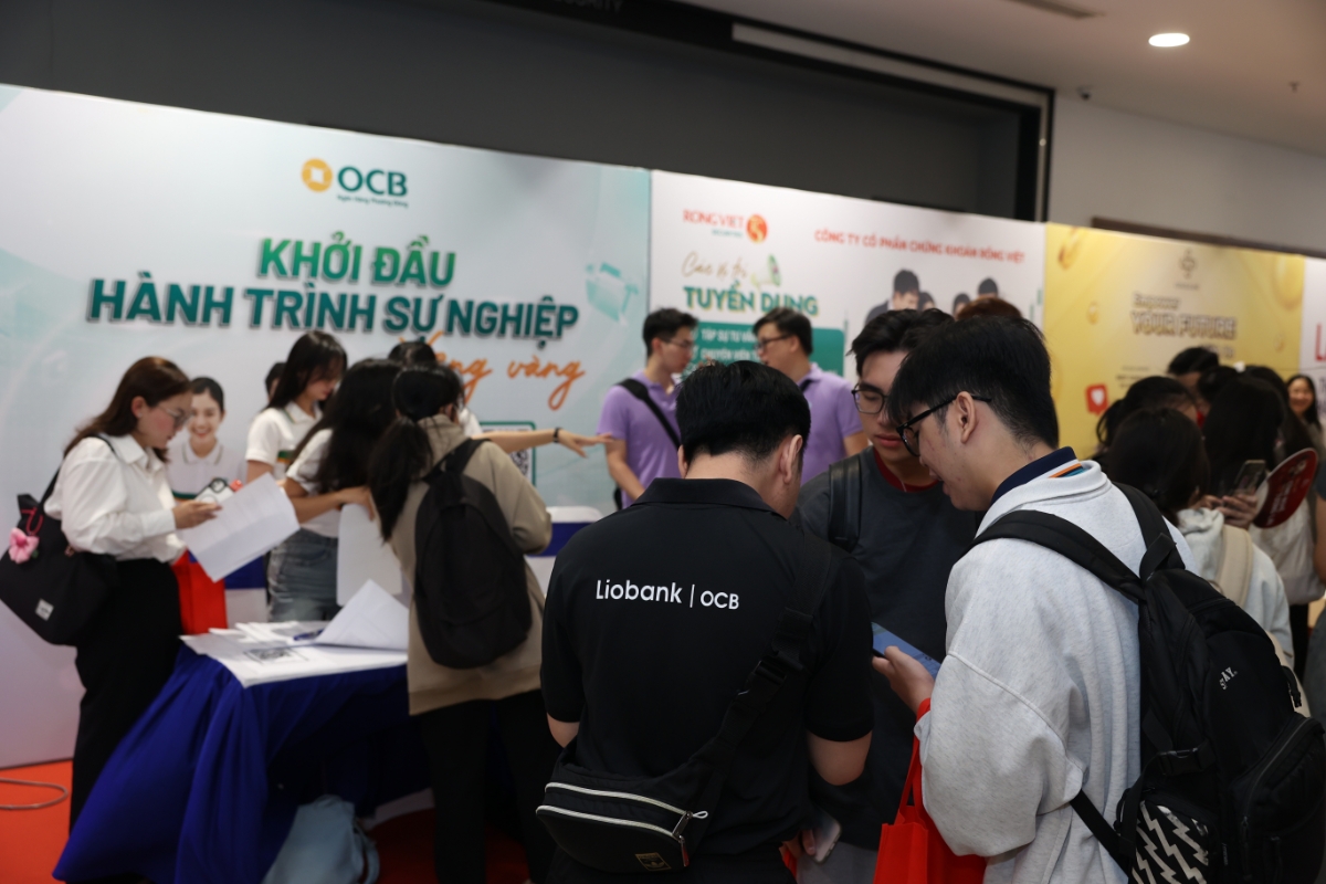 Ngày hội “Thực tập và việc làm TP. Hồ Chí Minh – UEH Career Fair 2025” đợt 2 tại Đại học Kinh tế TP. Hồ Chí Minh - Ảnh minh họa.