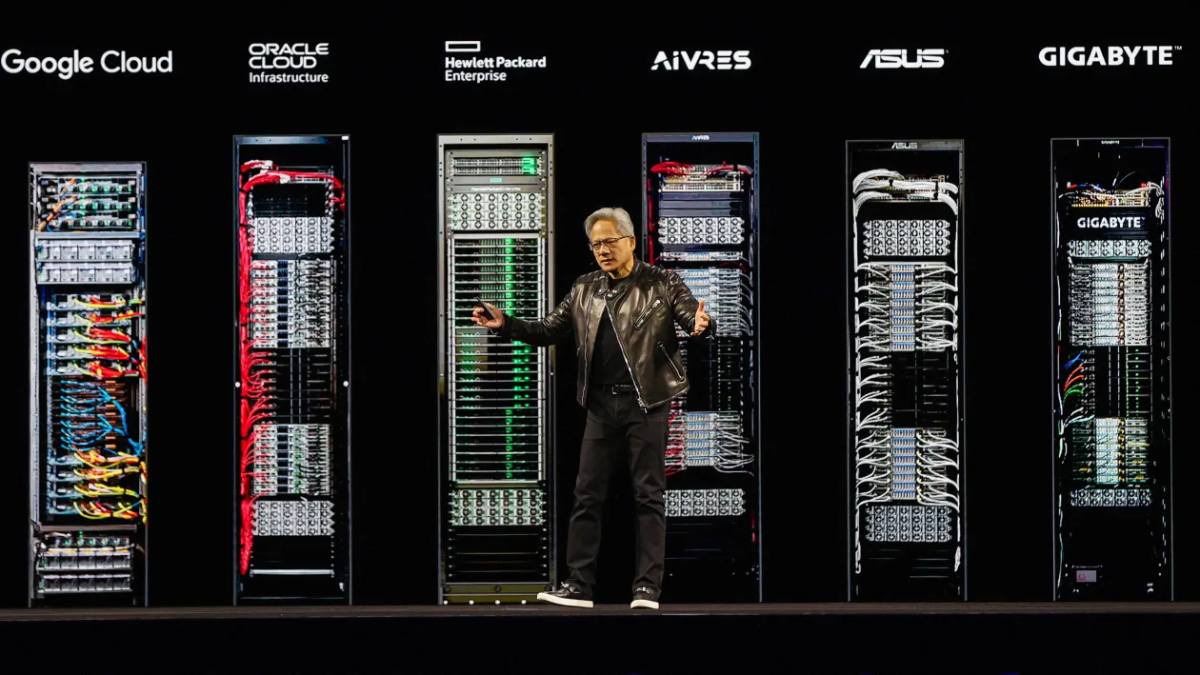 Giám đốc Điều hành Nvidia Jensen Huang phát biểu trong Hội nghị Công nghệ GPU Nvidia (GTC)