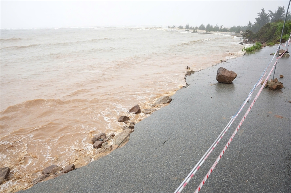 Khu vực đèo số 5, thôn Lộc Hưng được xác định có nguy cơ sạt lở cao