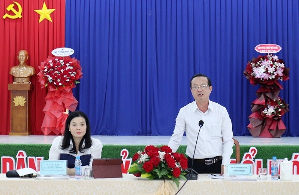 Phó Chủ tịch UBND Thành phố Bùi Minh Thạnh phát biểu tại buổi làm việc - Ảnh: Cổng thông tin điện tử TP. Hồ Chí Minh.