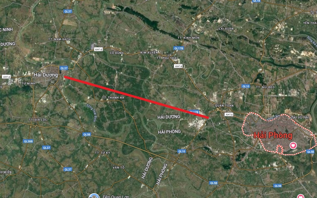 Dự án đường kết nối Đông - Tây Hải Phòng mở ra một không gian phát triển mới cho thành phố Hải Phòng sau hợp nhất.