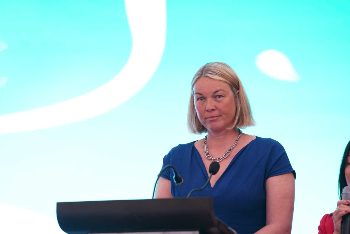 Đại diện phía New Zealand, bà Liz Bell – Giám đốc điều hành Hội đồng Kinh doanh ASEAN – New Zealand.