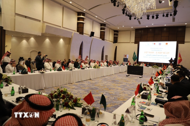 Đông đảo doanh nghiệp Việt Nam và Saudi Arabia dự Tọa đàm Đầu tư Việt Nam-Saudi Arabia. Ảnh: TTXVN.