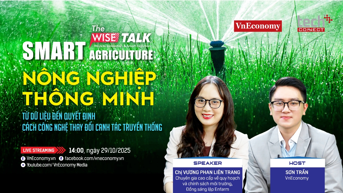 Chị Vương Phan Liên Trang, một chuyên gia cao cấp về quy hoạch và chính sách môi trường, Đồng sáng lập Enfarm sẽ chia sẻ tại the WISE Talk