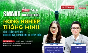 The WISE Talk số 17 với chủ đề “Nông nghiệp thông minh: Từ dữ liệu đến quyết định - Cách công nghệ thay đổi canh tác truyền thống" phát sóng trên trang chủ VnEconomy vào lúc 14:00, Thứ Tư, ngày 29/10/2025...
