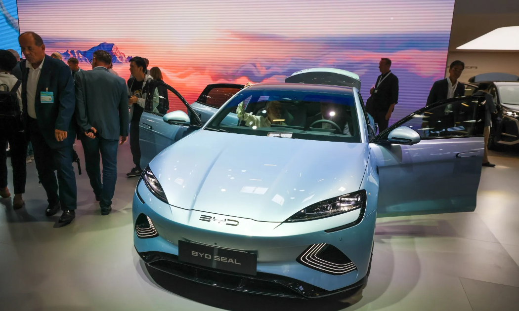 Một mẫu EV của hãng xe điện Trung Quốc BYD - Ảnh: Bloomberg.