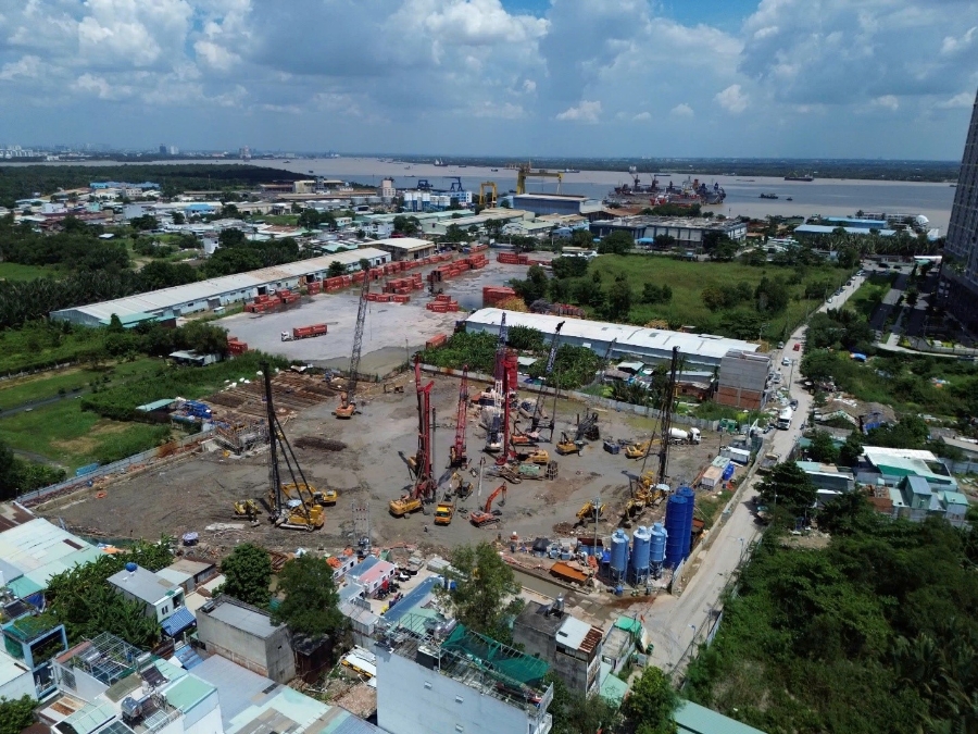 Văn Phú đang đẩy mạnh thi công dự án tại phường Phú Thuận (quận 7 cũ, TP.HCM).