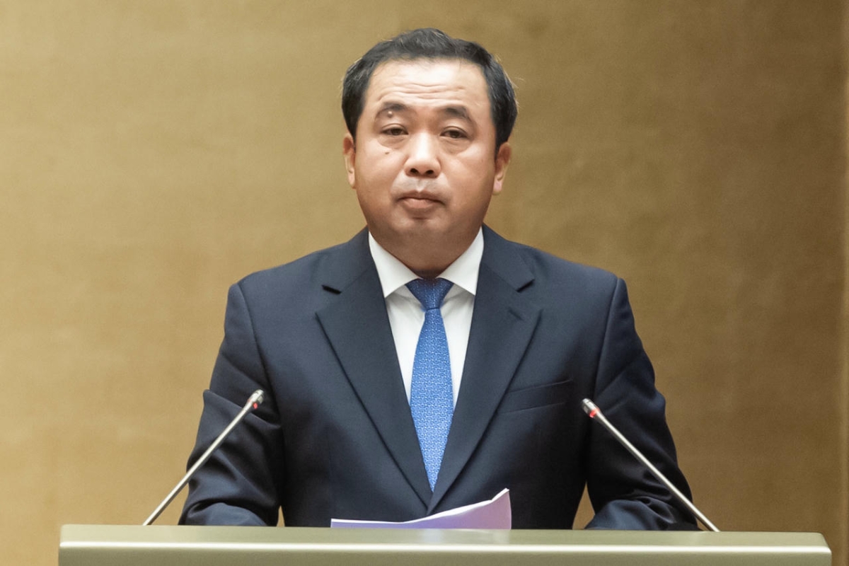 Bộ trưởng Bộ Nông nghiệp và Môi trường Trần Đức Thắng. (Ảnh: Quang Vinh)