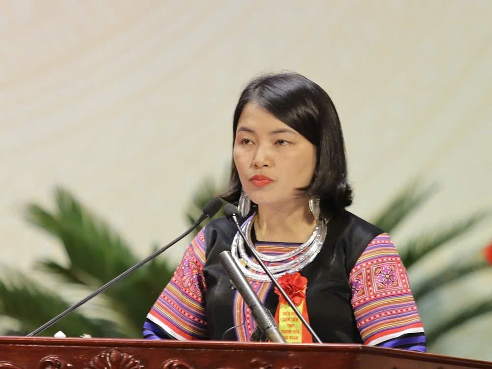 Đại biểu Thao Thị Mè tham luận