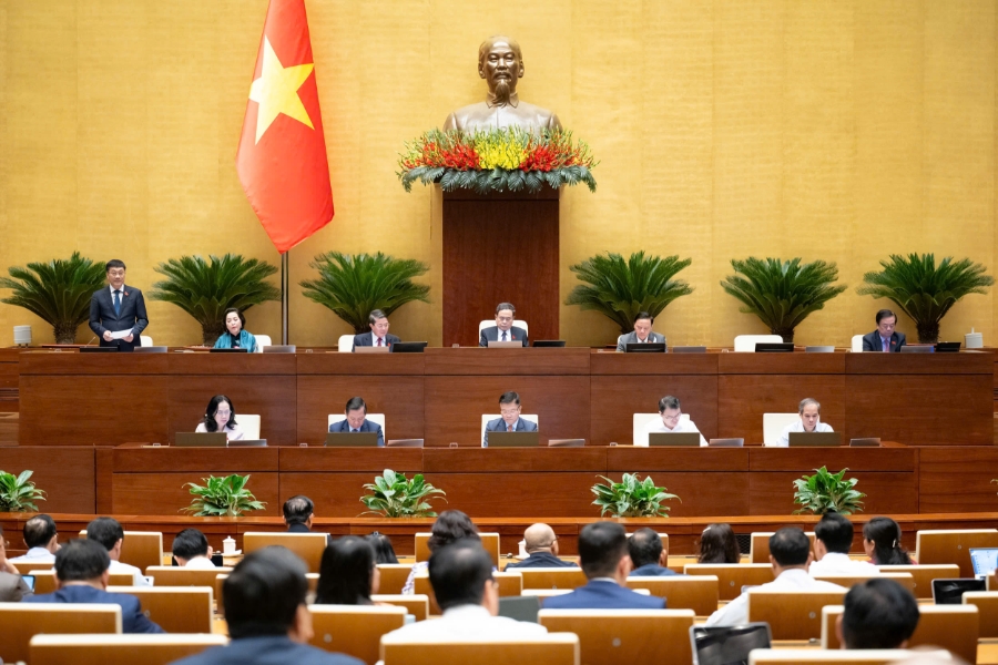 Toàn cảnh phiên họp. Ảnh: Quốc hội.