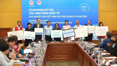 $9.7 mln in international aid for typhoons Bualoi and Matmo relief