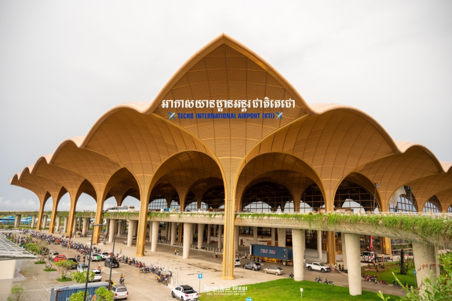 Campuchia giới thiệu sân bay Quốc tế Techo là một trong những sân bay bền vững nhất khu vực.