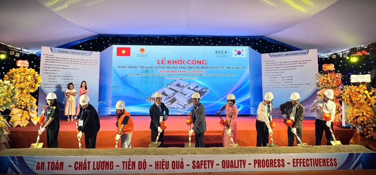 Lễ khởi công Trung tâm Bảo trợ xã hội và Phục hồi chức năng dành cho người khuyết tật tỉnh Quảng Trị 