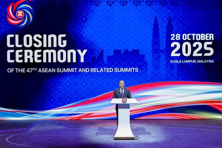 Thủ tướng Malaysia Anwar Ibrahim phát biểu bế mạc Hội nghị- Ảnh: VGP