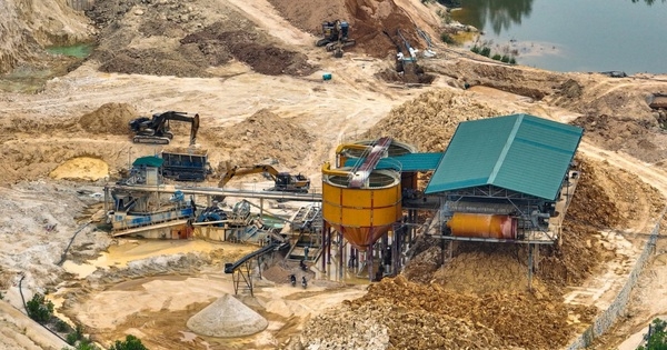 Hoạt động khai thác khoáng sản. Ảnh minh họa