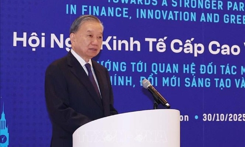 Tổng Bí thư Tô Lâm phát biểu tại Hội nghị Kinh tế cấp cao Việt Nam - Anh