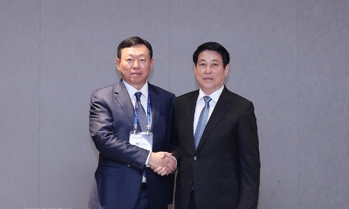 Chủ tịch nước Lương Cường tiếp Chủ tịch tập đoàn Lotte