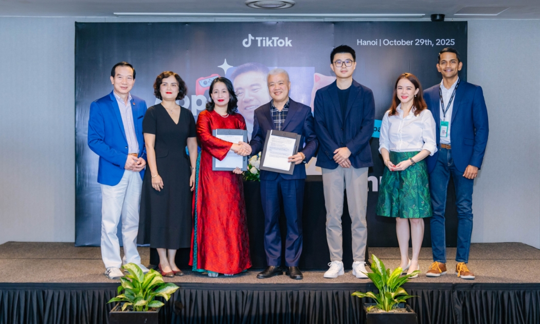 Lễ ký kết Biên bản ghi nhớ giữa Trung tâm chuyển đổi số (Bộ Văn hóa, Thể thao và Du lịch Việt Nam) và TikTok 