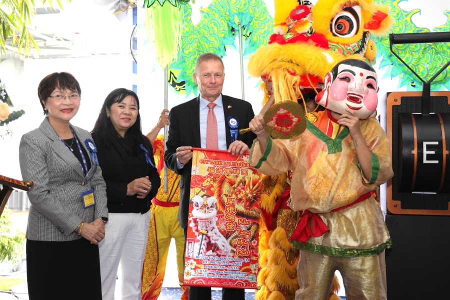 Đại sứ Đan Mạch tại Việt Nam Nicolai Prytz tại buổi lễ khánh thành - Ảnh: Đại sứ quán Đan Mạch tại Việt Nam.