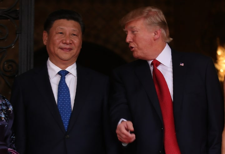 Tổng thống Mỹ Donald Trump và Chủ tịch Trung Quốc Tập Cận Bình tại Florida, Mỹ ngày 6/4/2017 - Ảnh: Reuters.