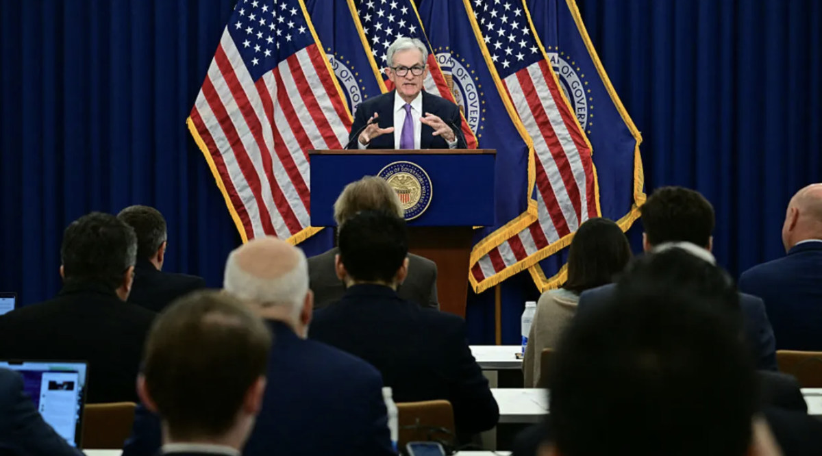 Chủ tịch Fed Jerome Powell tại cuộc họp báo ở Washington DC ngày 29/10 - Ảnh: Getty/CNBC.