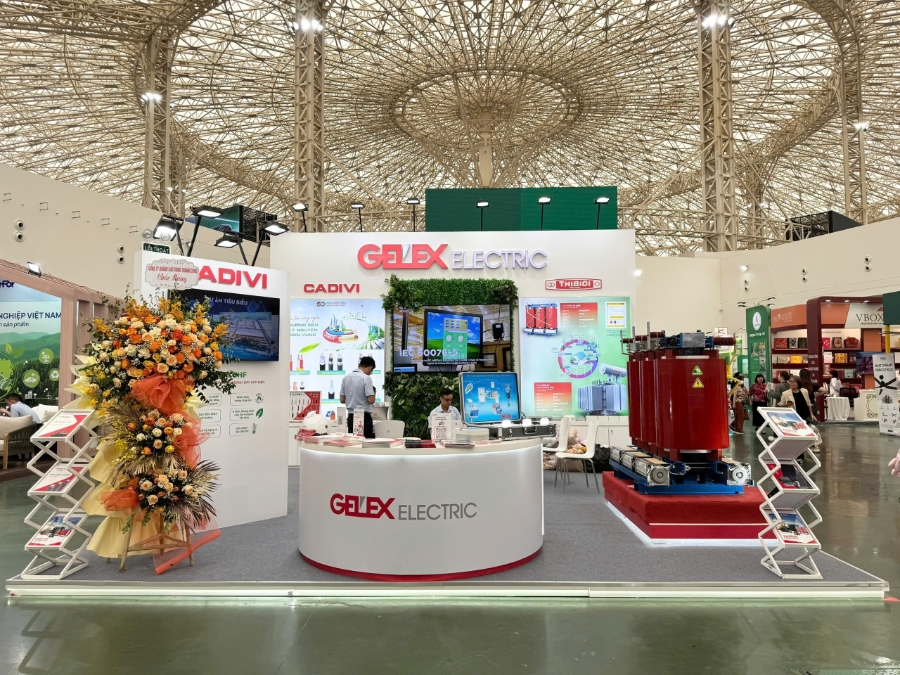 Gian hàng trưng bày Gelex Electric tại Hội chợ mùa Thu Năm 2025.