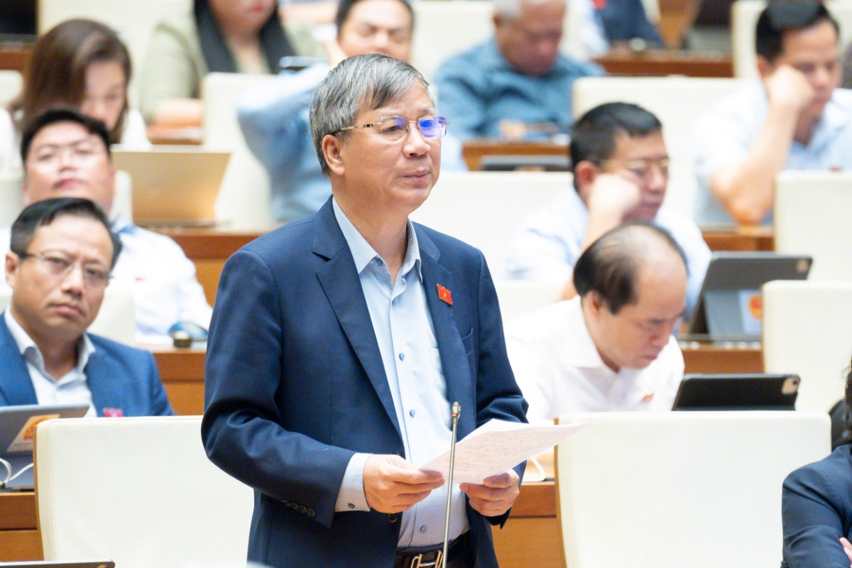 Đại biểu Nguyễn Anh Trí – Đoàn ĐBQH TP Hà Nội phát biểu ý kiến.