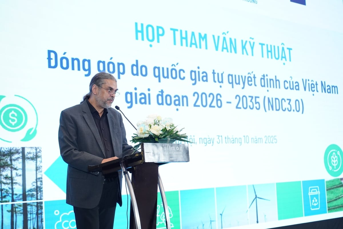 Ông Oemar Idoe, Phó Giám đốc Quốc gia, Tổ chức Hợp tác Quốc tế Đức (GIZ): “Không có quốc gia nào đạt được phát thải tốt nếu như vẫn chịu quá nhiều tác động của biến đổi khí hậu”.