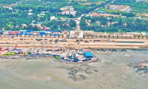 Vinhomes Cần Giờ sử dụng công nghệ san lấp lấn biển bền vững hàng đầu thế giới 