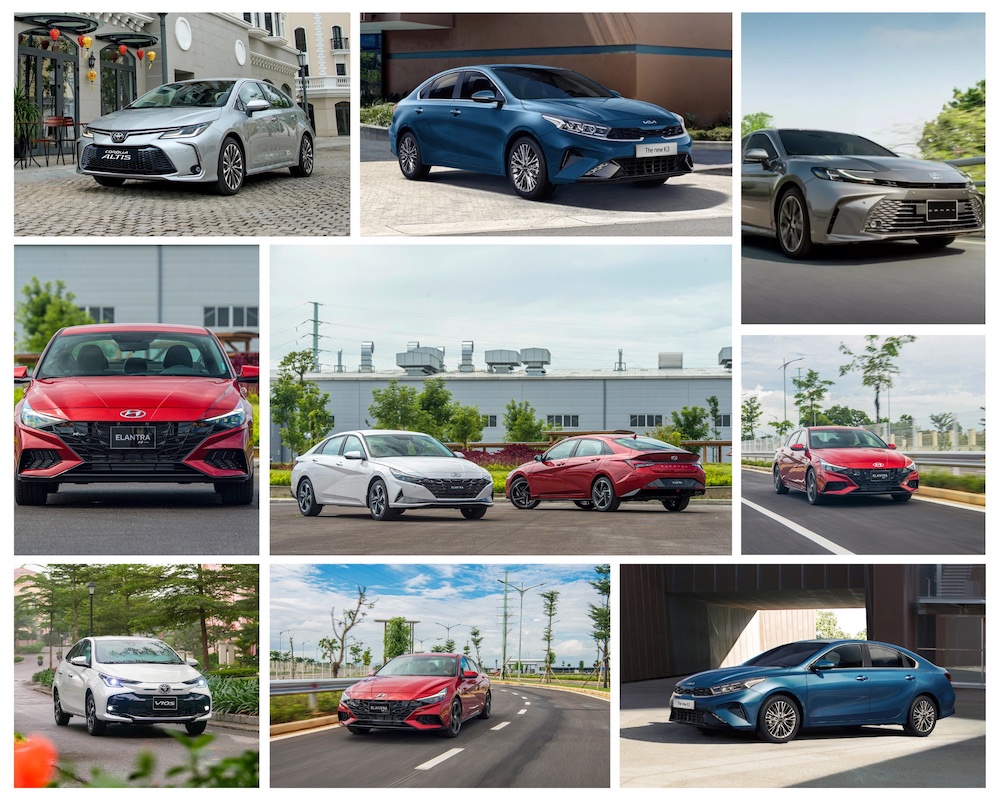 Phân khúc sedan hạng B thị trường Việt giảm mạnh doanh số